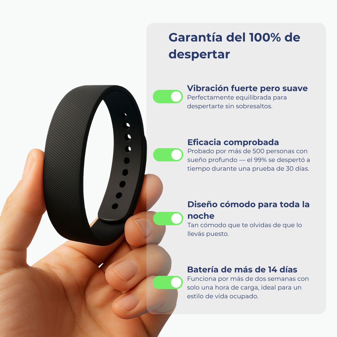 NutriWave® - Pulsera Inteligente con Alarma de Vibración