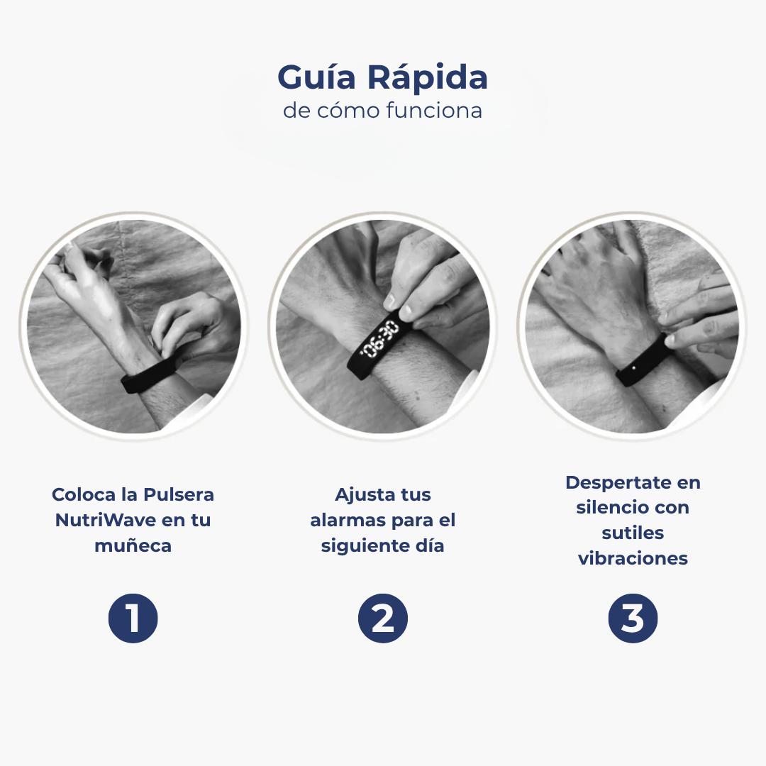 NutriWave® - Pulsera Inteligente con Alarma de Vibración