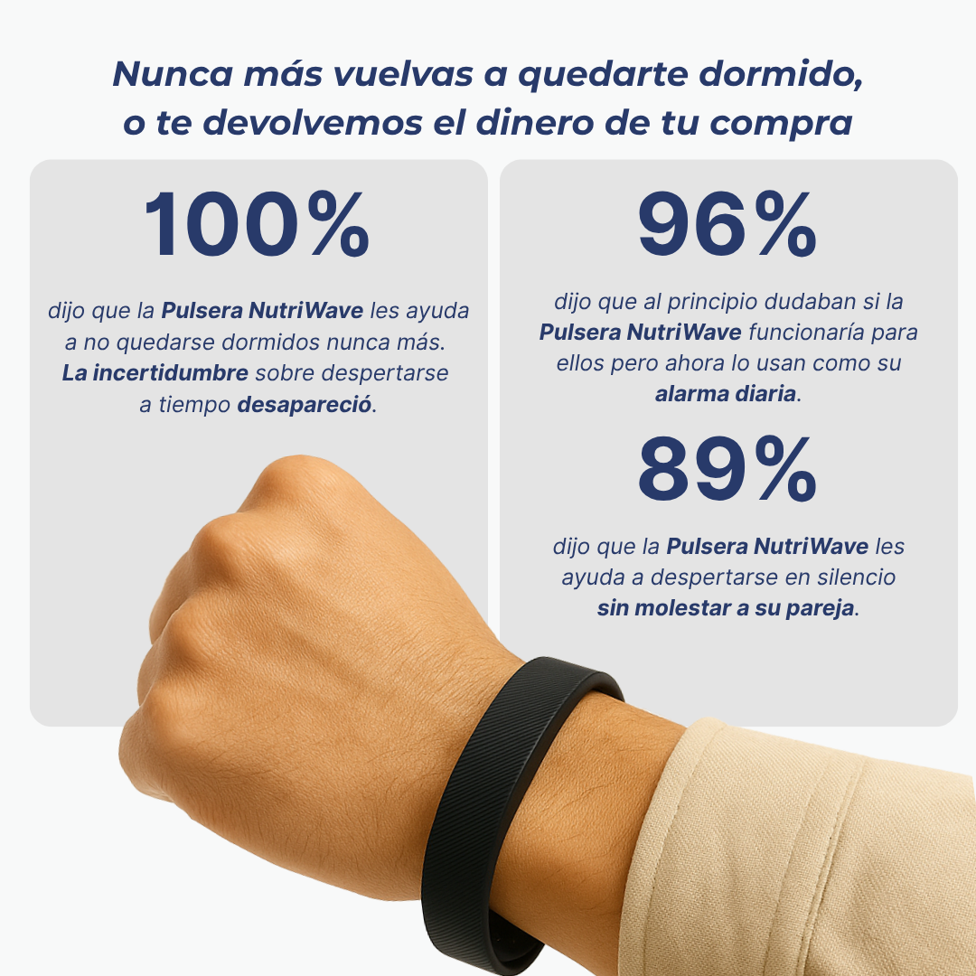 NutriWave® - Pulsera Inteligente con Alarma de Vibración